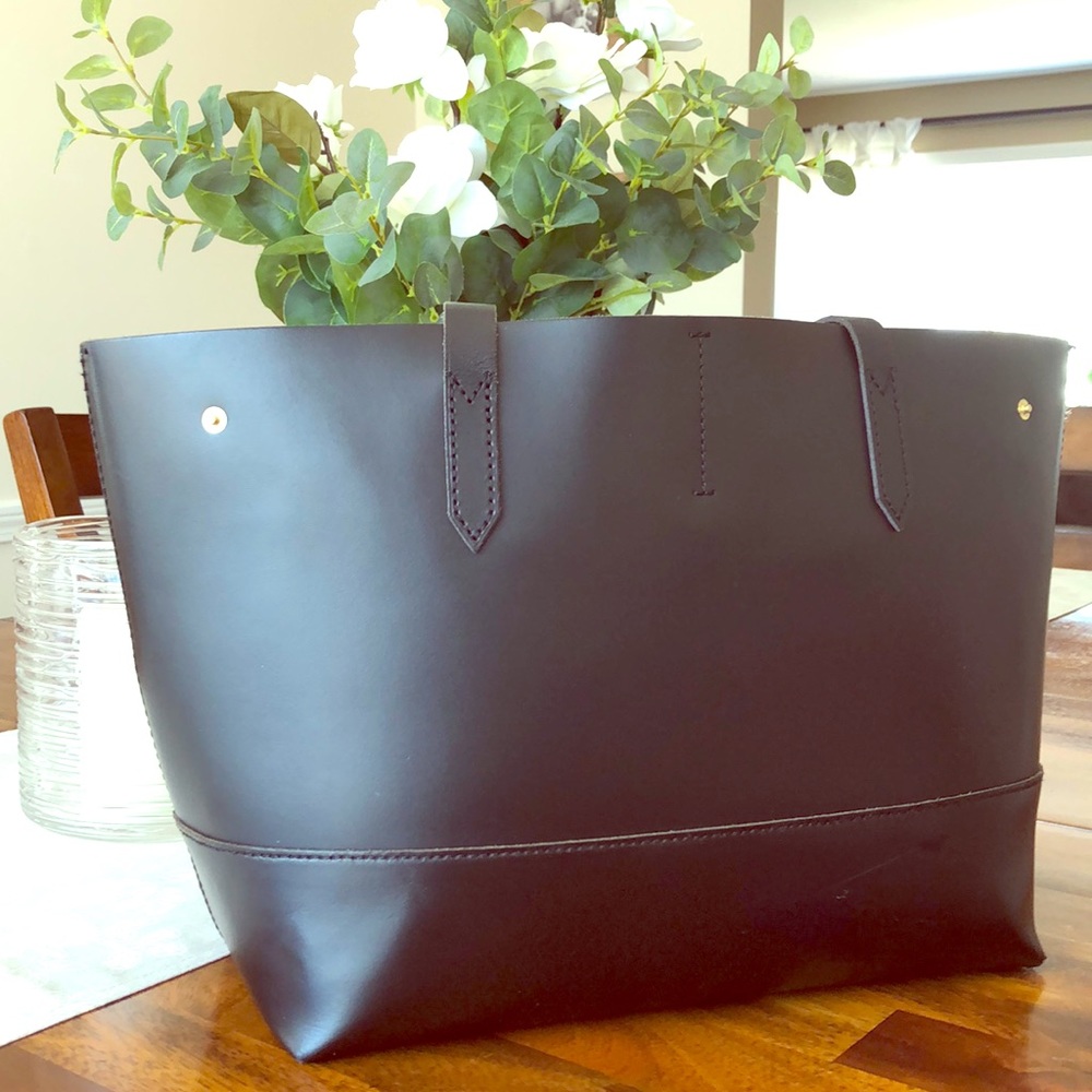 Authentic J Crew leather tote